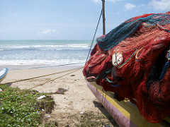 fisherboat at Weligama, Sri Lanka