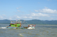 fisher boat near sibu