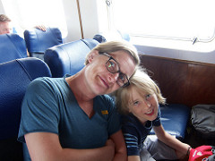 on the ferry from sathun to langkawi