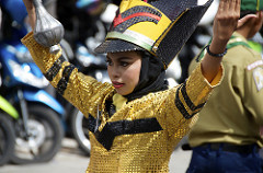 marching band parade yogya