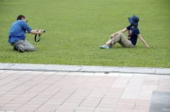 tourist photo shooting