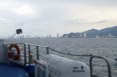 georgetown, penang from ferry