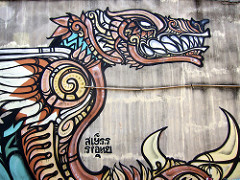dragon graffito