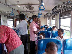 train ride from Negombo to Colombo to Weligama