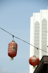 china town lanterns, kuala lumpur