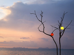 sunset at long beach, ko lanta