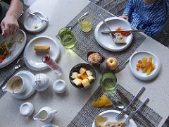 lovely breakfast after weeks of rice