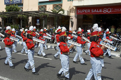 marching band parade yogya