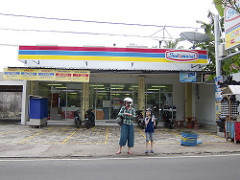 getting water on the bike tour