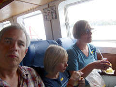 on the ferry from sathun to langkawi