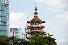 chinese temple and church
